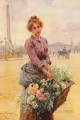 Louis Marie Schryver La niña de las flores 2 Parisienne